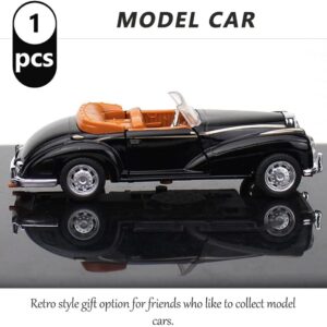 SYOSI Classic Convertible Vintage Car Model – Diecast Collectible Toy Car (Mini Metal Model, Retro Design, Pull Back Action)